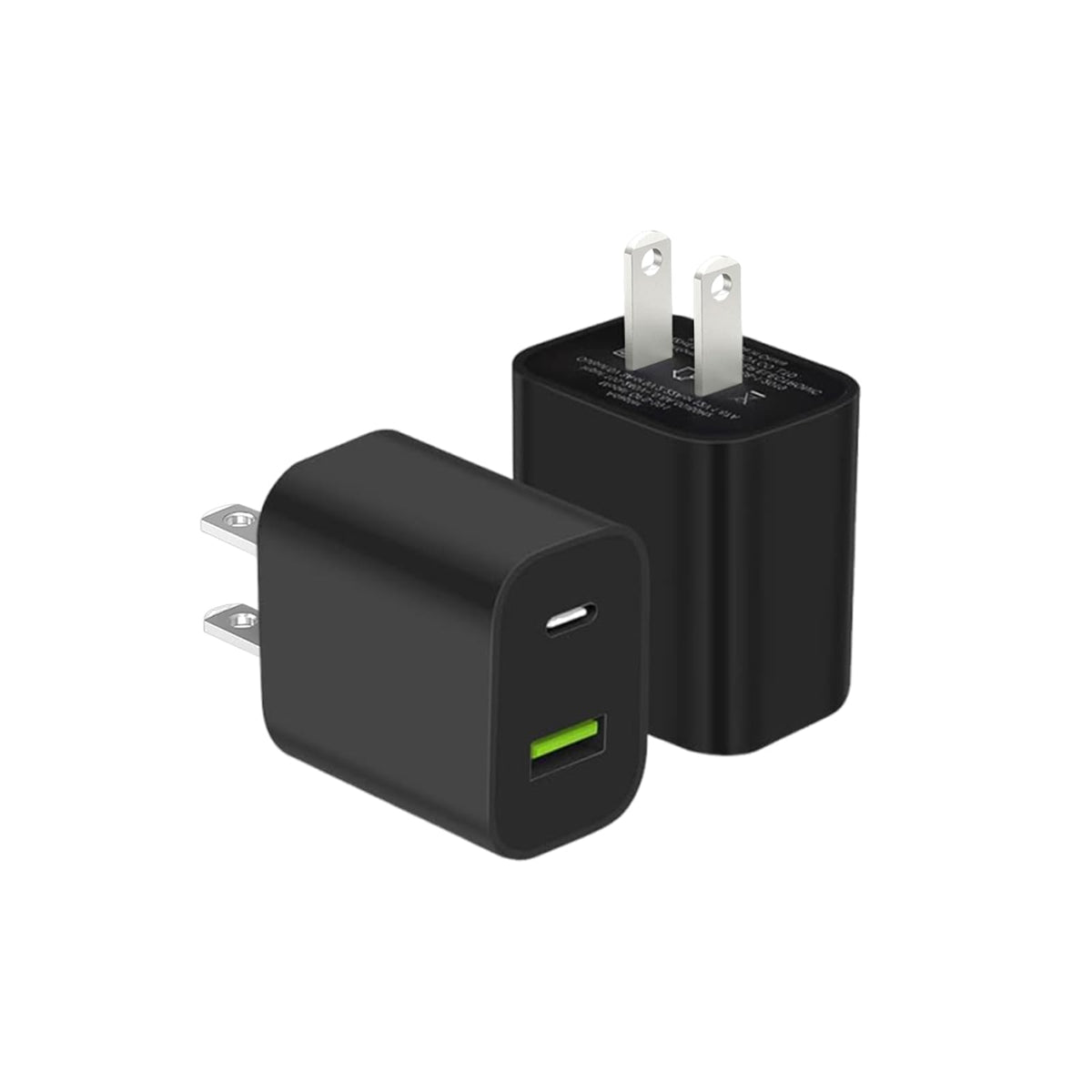 2 Pack USB C Charger Block, Dual Port Type C Wall Charger Charging Power Adapter Cube for iPhone 14/14 Pro/14 Pro Max/14 Plus/13/12/11, XS/XR/X, iPad, Samsung, More