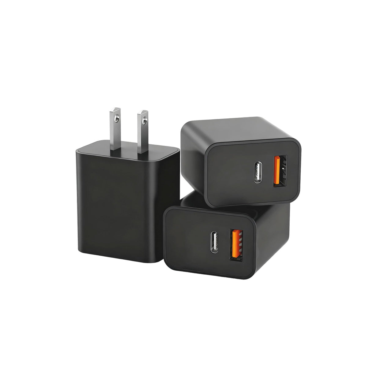 4 Pack USB C Charger Block,20W USB-C & USB-A Port Charger,for i Phone 17/16