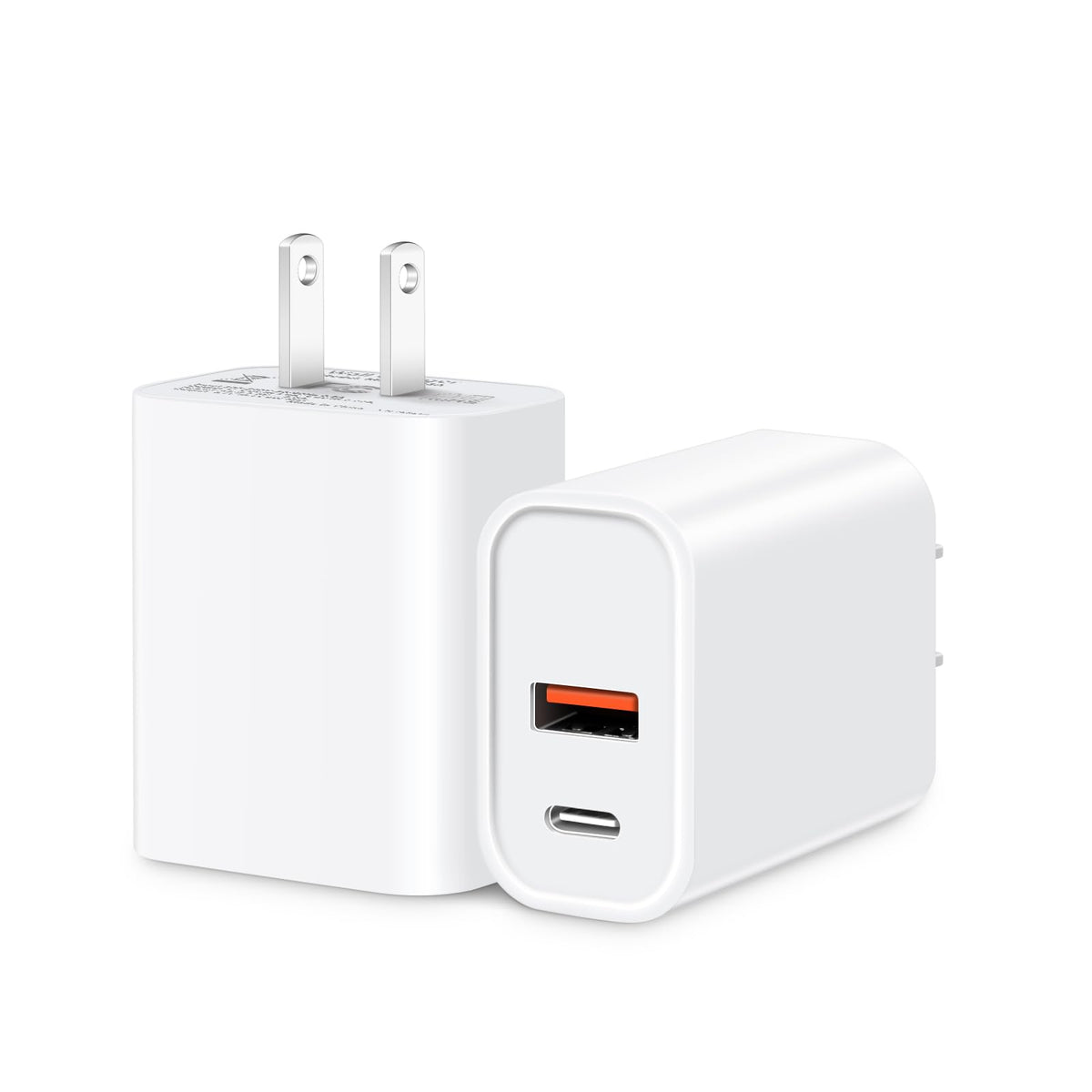 [4 Pack] 20W USB C Charger Block Fast Charging Multiport Adapter