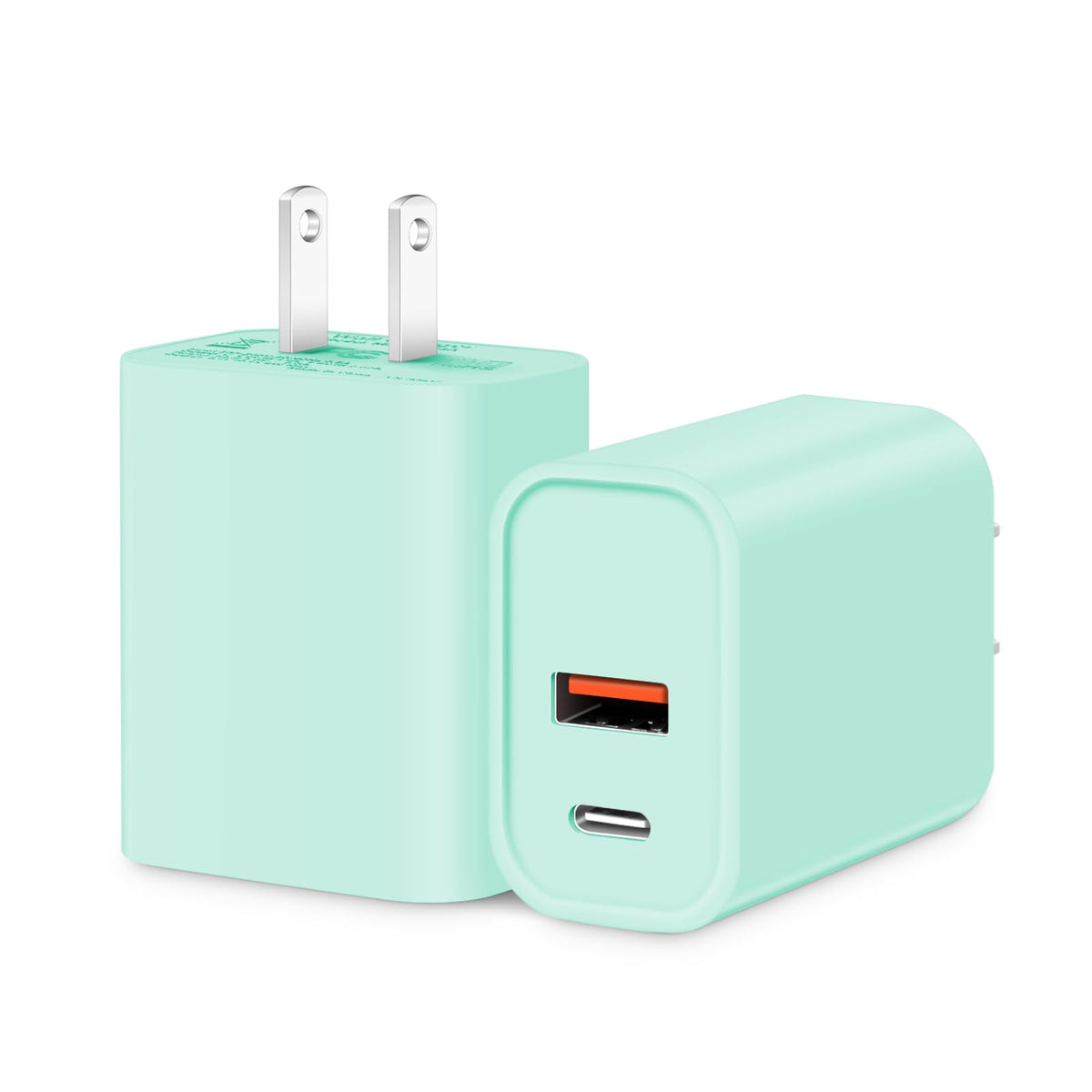 [4 Pack] 20W USB C Charger Block Fast Charging Multiport Adapter