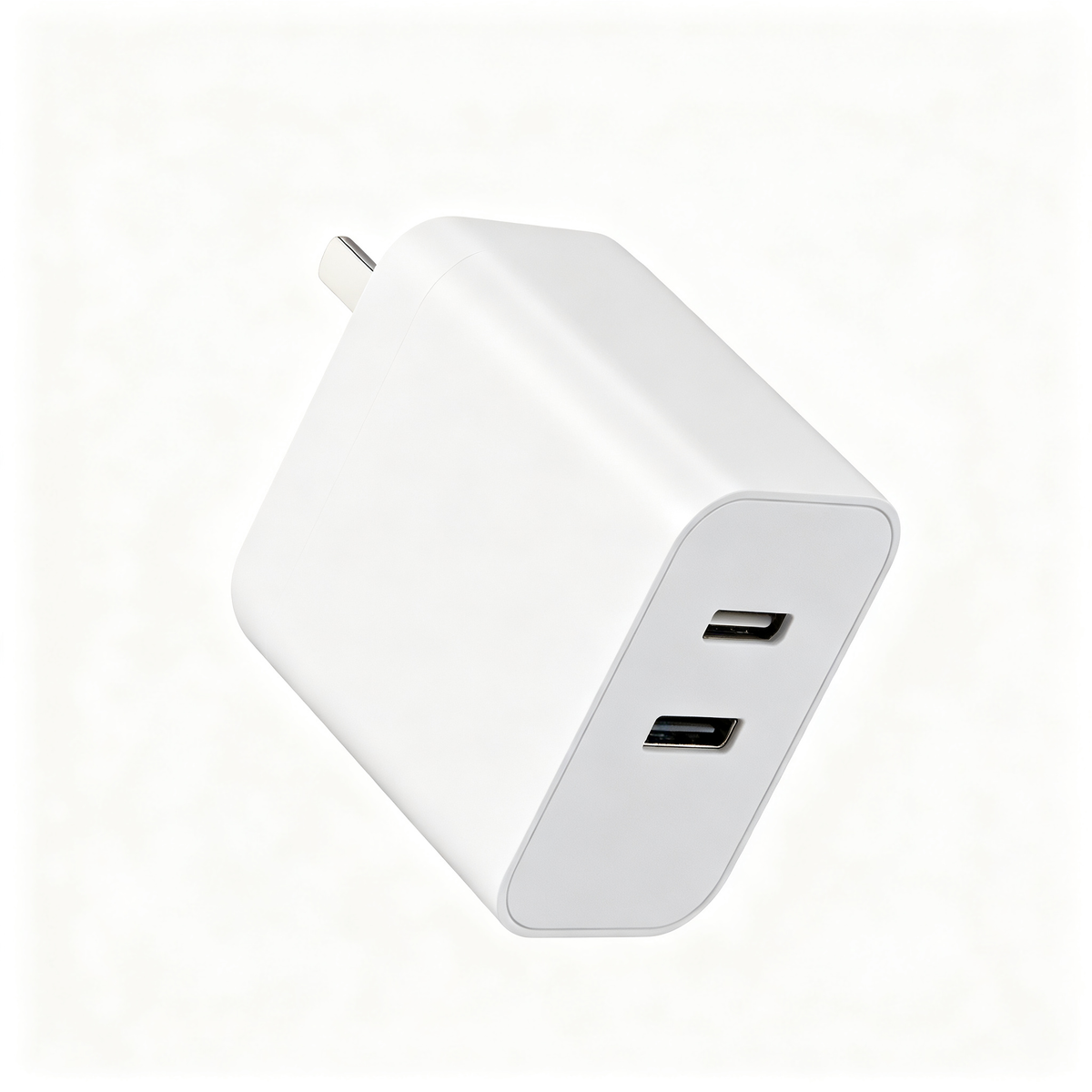 USB-C & USB-A Wall Charger – White